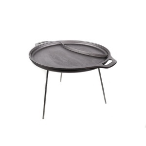 Disc Turnat Fonta Gratar cu 3 Picioare 50cm