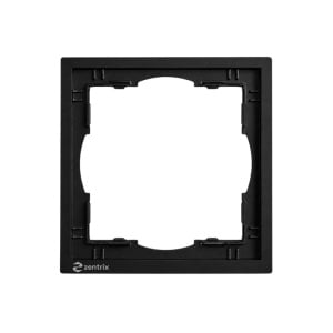 Rama aparataj electric Zentrix ZX0021G, 1 modul, 80 x 80 mm, gri, pentru finisaj prize si intrerupatoare din sistem modular cu prindere compatibila - Img 2