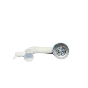 Sifon Flexibil plastic 32"cu adaptor pt masina de spalat - Img 2