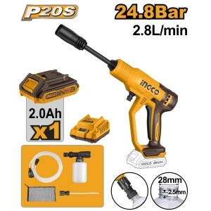 Aparat de Spalat cu presiune 20V 24.8bar pe Furtun INGCO CPWLI20362E