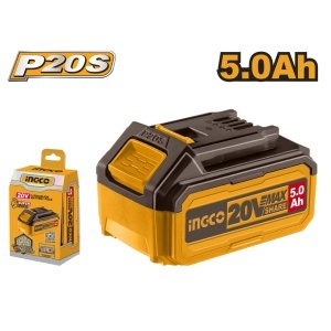 Baterie (Acumulator) 20V 5Ah Li-Ion INGCO FBLI2003 P20S pentru Scule Electrice, Autonomie Mare si Protectie Inteligenta