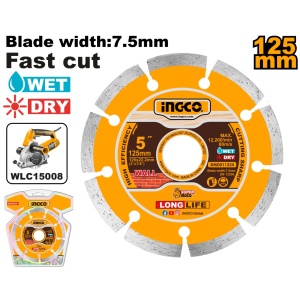 Disc Diamantat Intrerupt Profi 125x22.2mm INGCO DMD011254