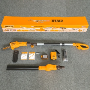 Fierastrau de Pomi Telescopic 20V 2.4m 2 in 1 INGCO CPTS201681 cu Lant si Foarfeca Gard Viu, Acumulator si Incarcator Inclus - Img 7