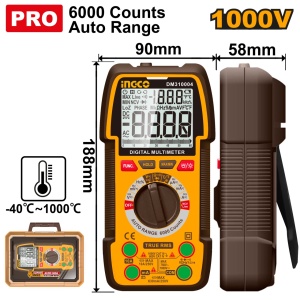 Multimetru Digital 1000V Industrial -40?~1000? INGCO DM310004