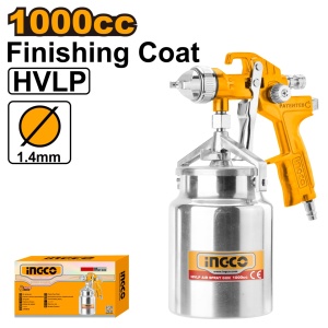 Pistol Vopsit Aluminiu Vas Metal Jos 1000cc INGCO ASG2101