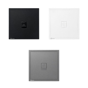 Priză internet ZX0016N, RJ45 CAT5e, neagră, format 80 × 80 mm, pentru conectarea cablului de rețea în instalații de date la locuință sau birou