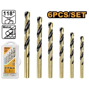 Set Burghie HSS Metal 6buc INGCO AKDB1065