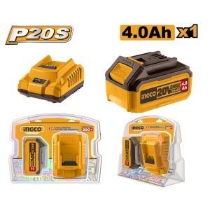 Baterie (Acumulator) 20V 4 Ah cu Incarcator INGCO FBCPK1214