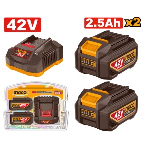 Baterie (Acumulator) 42V CE 2.5Ah Set 2buc si Incarcator