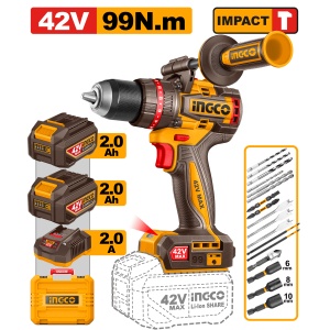 Bormasina cu Impact 42V 99Nm cu 2 Baterii