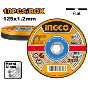 Disc Abraziv Ingco 125x1.2mm set 10buc MCD121255