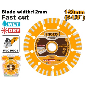 Disc Diamantat Segmentat 130mm Compatibil cu WLC30001 INGCO DMD011301 - Img 2