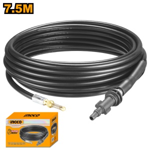 Furtun Curatare Tevi 7.5m INGCO AHPH7511 pentru Aparat Spalat cu Presiune, 150 Bar, Cap cu Arc pentru Desfundare Conducte si Canalizari
