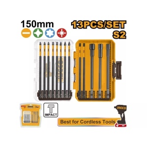 Set Biti Lungi Impact 13buc INGCO AKDL01306