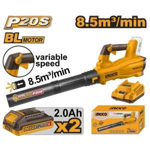 Suflanta Frunze 20V Turatie Reglabila 2 Acumulatori INGCO CABLI20428E