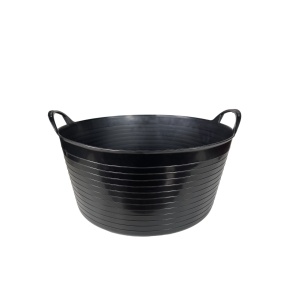 Cos Cauciucat 55L Negru