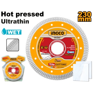 Disc Diamantat Continuu Ultra Subtire 230x1.4mm Industrial INGCO DMD082301HT