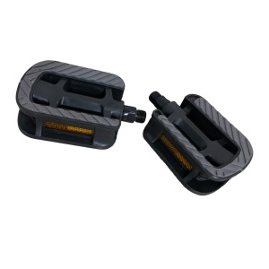 Pedale Plastic cu Cauciuc Antiaderent Gri