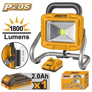 Proiector Led 20V 1800 Lumeni cu Baterie INGCO CWLI20258