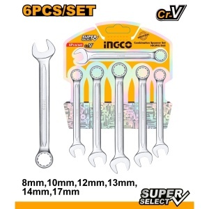 Trusa Chei Combinate 6 buc 8-17mm INGCO HKSPA1068