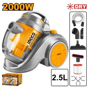 Aspirator 2000W Cyclonic HEPA 2.5L Profesional pentru Casa Multi-Suprafete cu Control Putere INGCO VC20258