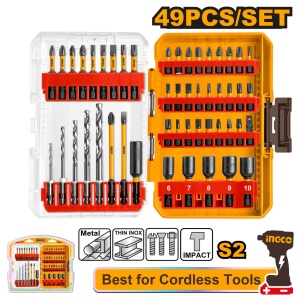 Bits Impact Set Pentru Scule pe Acumulator 49 buc INGCO AKDL24906