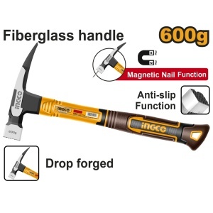 Ciocan cu 1 Colt 600g Maner Fibra si Magnet INGCO HCH81060