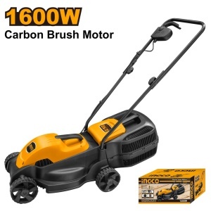 Masina tuns iarba 1600W INGCO LM385 220V, latime 38cm, cos 45L, reglaj inaltime, masina electrica gazon