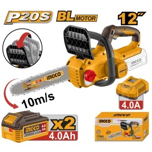 Motofierastrau 20V BL cu 2 Baterii 4Ah