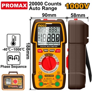 Multimetru Digital 1000V 20000 Puncte INGCO DM410003
