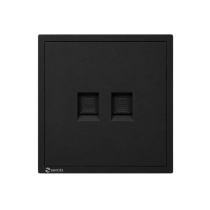 Priza dubla internet RJ45 CAT5e, 80 x 80 mm GRI - Img 2
