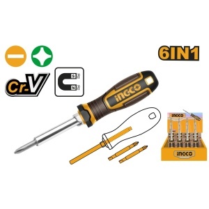 Surubelnita 6 in 1 Material CR-V INGCO AKISD0608