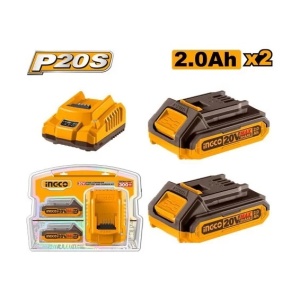 Baterie (Acumulator) 20V 2Ah Set 2 buc cu Incarcator
