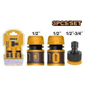 Conectori Furtun 1/2 set 3buc INGCO HHCS03122