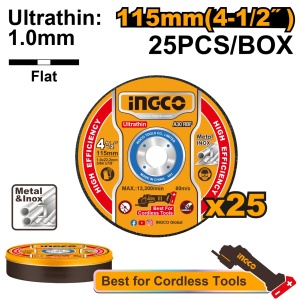 Disc Abraziv Ingco 115x1.0mm set 25buc MCD11011525