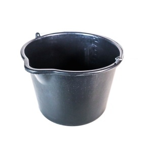 Galeata Plastic Neagra 12L cu Jgheab