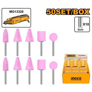 Pietre de Slefuit pentru Biax Set 10buc INGCO AKB1012