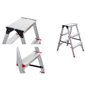 Scara dubla aluminiu 4+4
