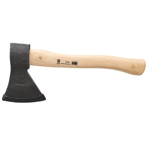 Secure forjată POLAND P0109, 0,8 kg, cu mâner din lemn și lungime 38 cm, pentru tăierea lemnului și activități în gospodărie sau grădină