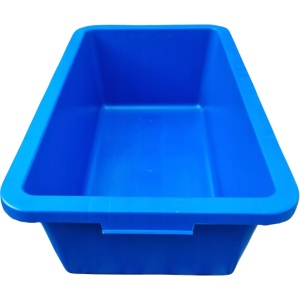 Vas Plastic Dreptunghiular 80L Albastru - Img 2