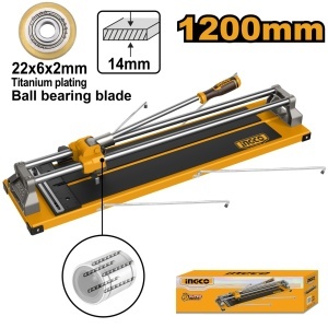 Aparat taiat gresie 1200mm INGCO HTC12001, masina manuala taiere faianta 14mm, profesional cu lama tungsten