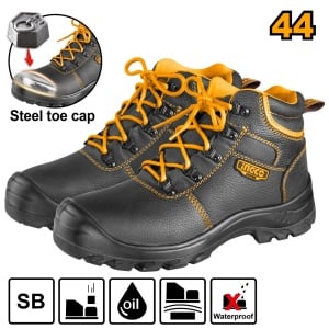 Bocanci Protectie Negri cu Varf Metalic 46 INGCO SSH04SB.46