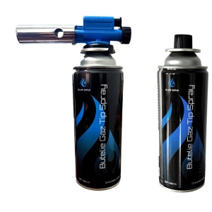 Butelie Gaz 227g Tip Spray EurGas pentru Aragaz Camping si Arzatoare, Cartus Gaz Portabil Compatibil