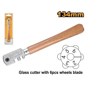 Diamant Sticla cu Maner Lemn INGCO HGCT02