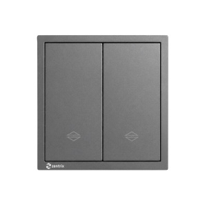 Intrerupator 2 clapete cap-scara 16A, 250V, 80 x 80 mm ALB - Img 3