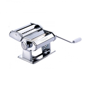 Masina manuala taitei BERVAS B0625, inox, intindere aluat si taiere paste, grosime reglabila, manivela si prindere pe masa, pentru paste de casa