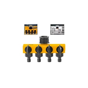 Ramificatie cu 4 Robineti 1"-3/4" INGCO HHC1402