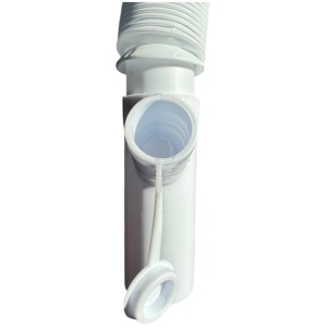 Sifon Flexibil plastic 32"cu adaptor pt masina de spalat - Img 4