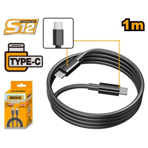 Cablu Incarcare USB-C la USB-C 1m INGCO IUCC02
