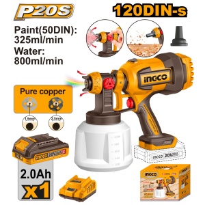 Pistol Vopsit 20V 800ml cu Acumulator INGCO CSGLI20042E